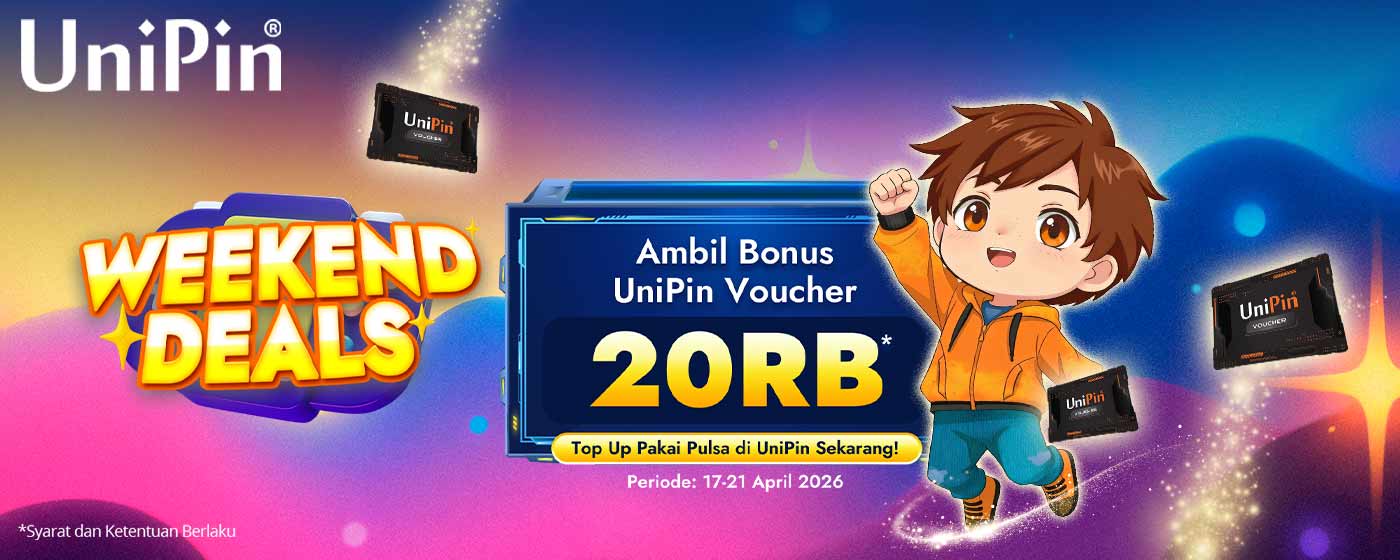 Top Up Lebih Hemat 20Ribu di UniPin Weekend Deals!